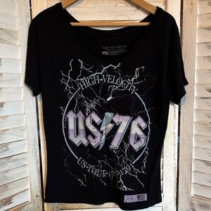 Grunt Style Black Women’s Short-Sleeve High Velocity US 76 Graphic Tee